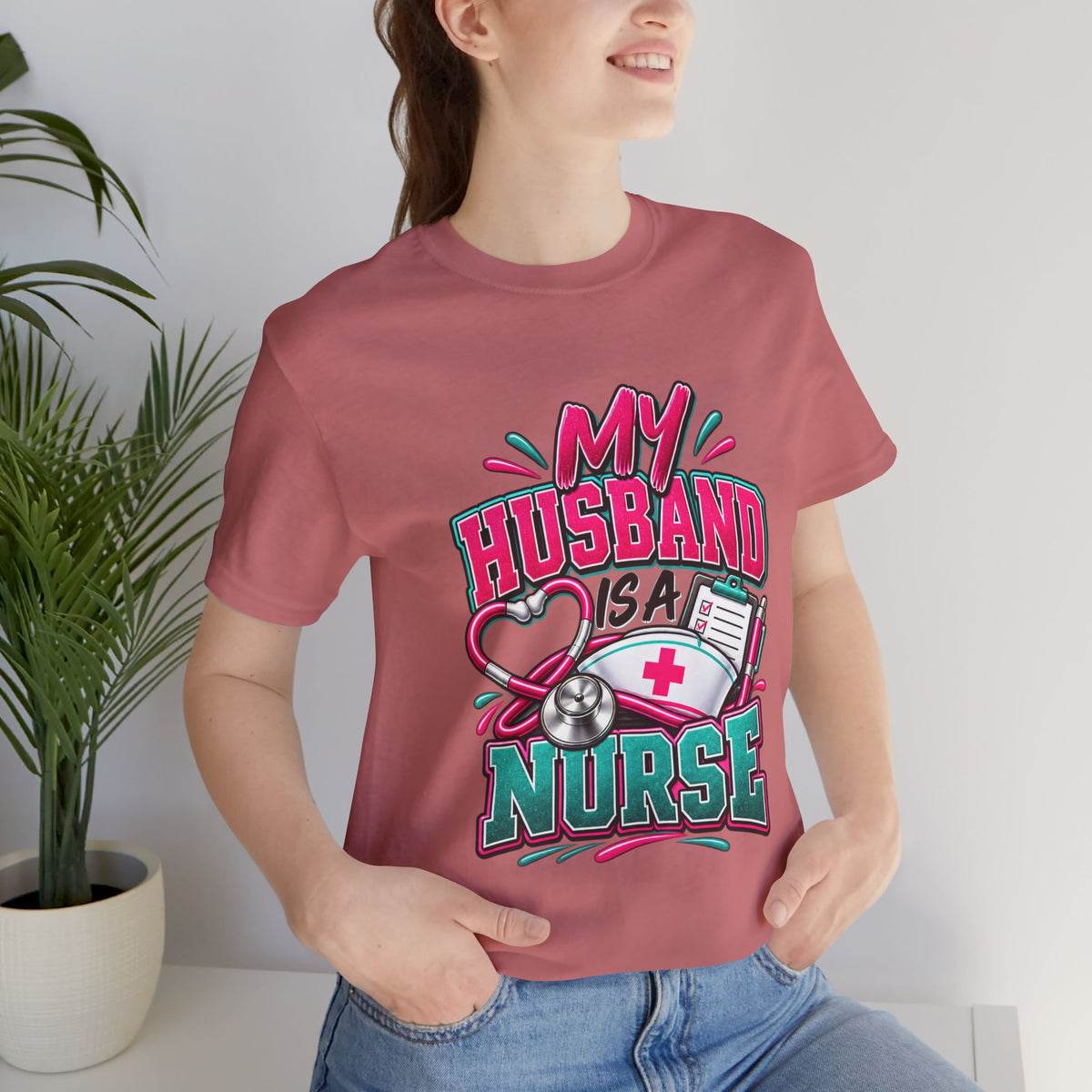 My Husband Is A Nurse Tee — Free Medical Advice Graphic T-Shirt
