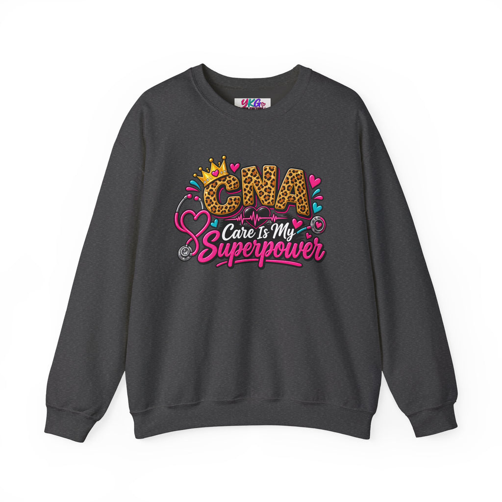 CNA Care Is My Superpower Crewneck Sweatshirt