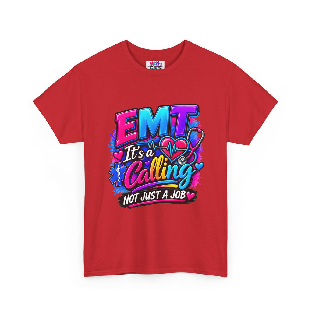 EMT T-Shirt — “It’s a Calling, Not Just a Job” Colorful EMS Tee
