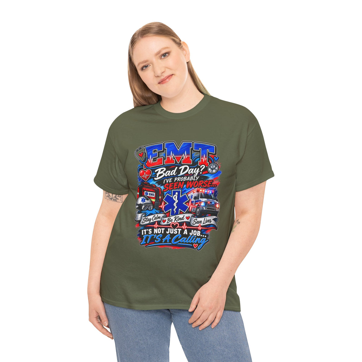 EMT Rescue Tee - "Bad Day? I've Probably Seen Worse" Paramedic Shirt