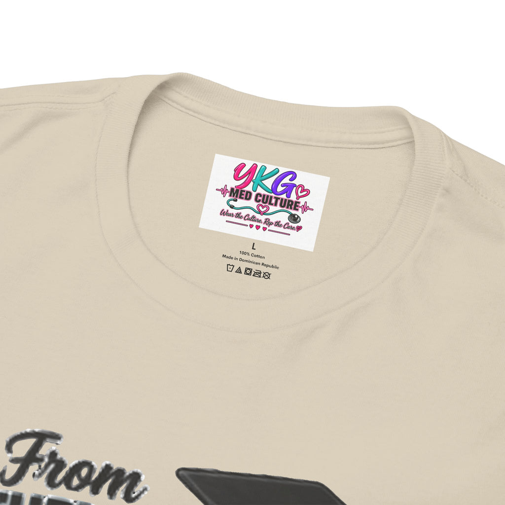 Saving Lives Nursing Graduate T-Shirt — "From Studying to Saving Lives" Graduation Tee