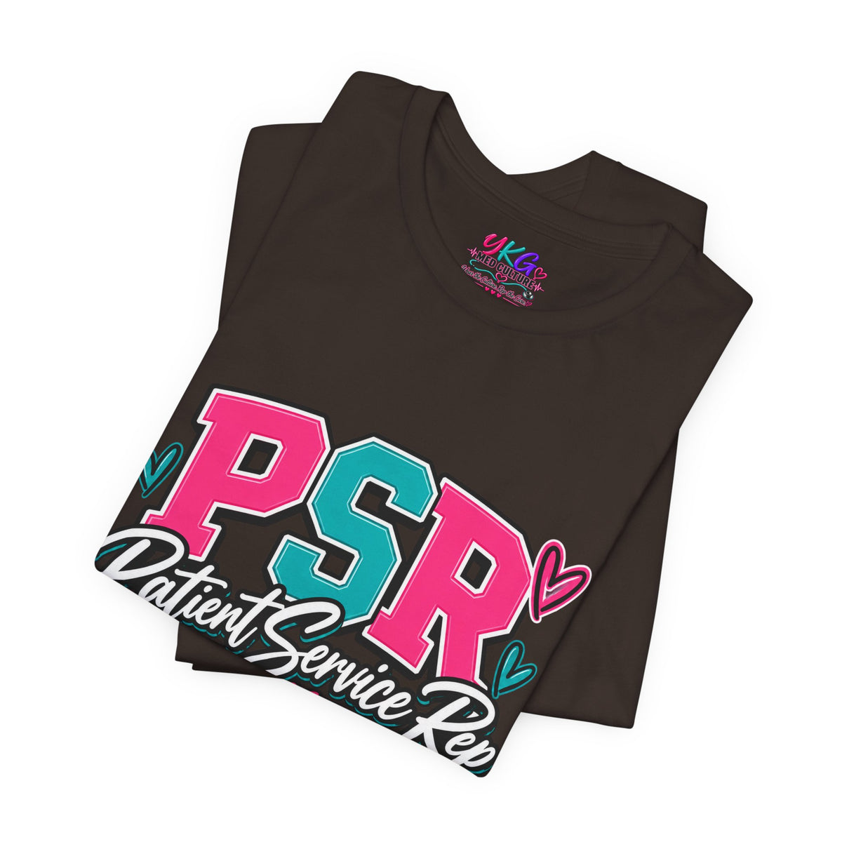 PSR Patient Service Rep T-Shirt – Cute Pink & Teal Medical Staff Tee