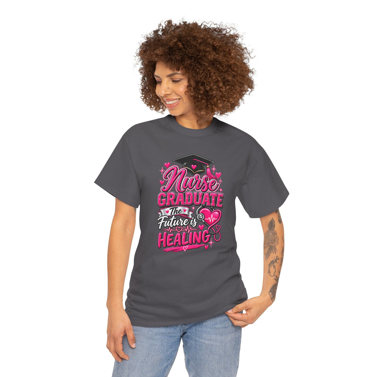 Nurse Graduate Tee – “The Future’s Healing” Graduation Nurse Shirt