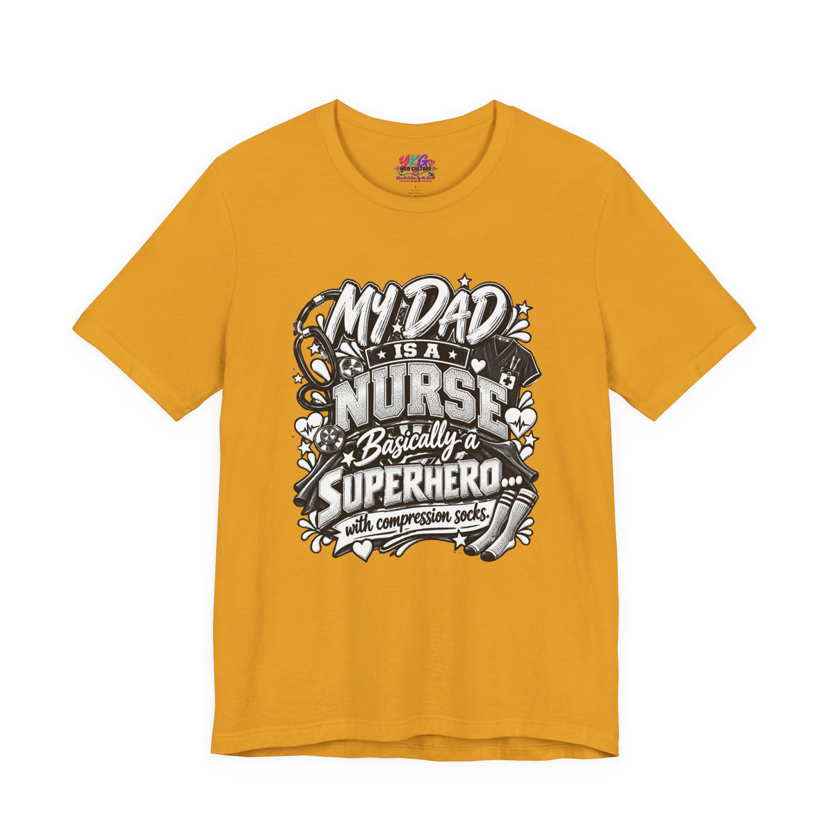 Nurse Dad T-Shirt — "My Dad is a Nurse, Basically a Superhero" Tee