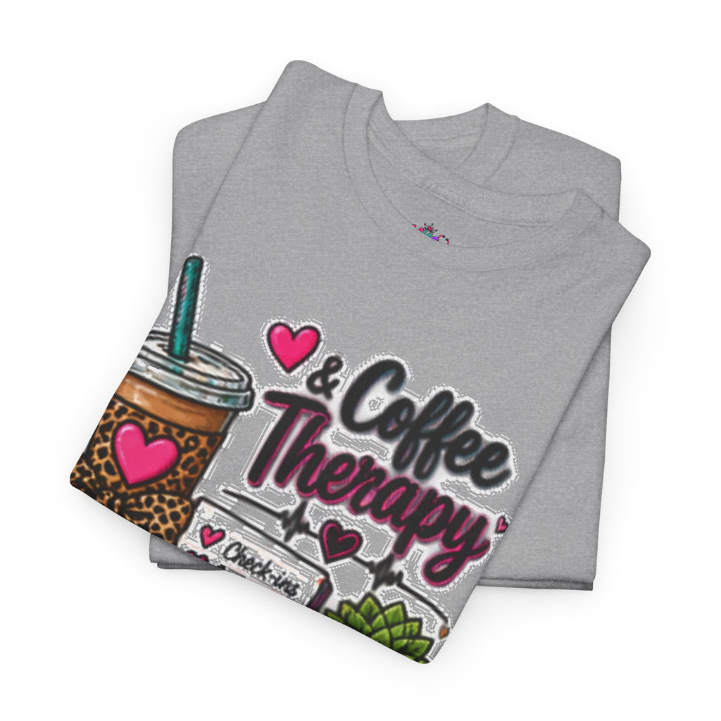Coffee Therapy T-Shirt — Coffee, Plants & Self-Care Graphic Tee