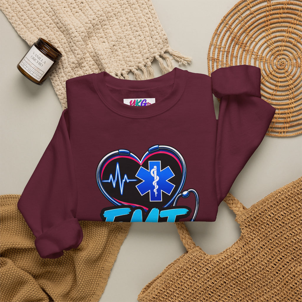 EMT Crewneck Sweatshirt — "Trained • Prepared • Ready to Respond" Paramedic Pullover