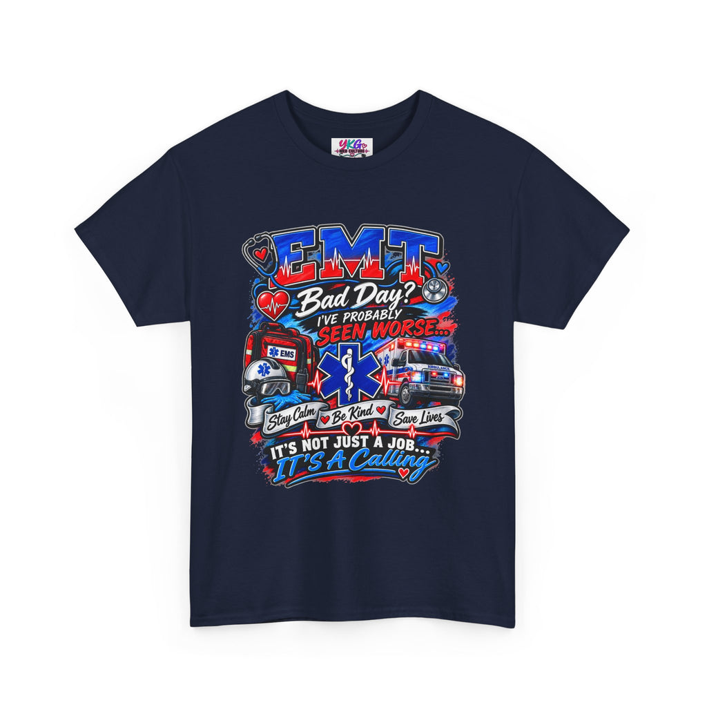 EMT Rescue Tee - "Bad Day? I've Probably Seen Worse" Paramedic Shirt