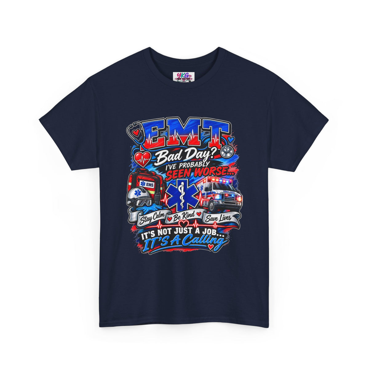 EMT Rescue Tee - "Bad Day? I've Probably Seen Worse" Paramedic Shirt