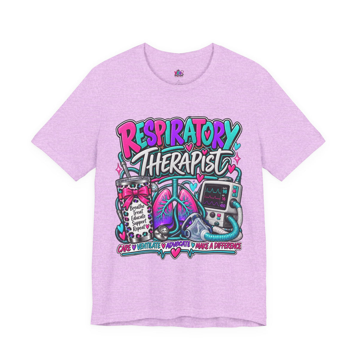 Respiratory Therapist T‑Shirt – Colorful Medical Tech Design (Respiratory Therapist)