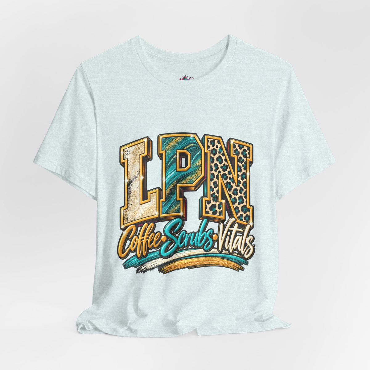 LPN Coffee Scrubs Vitals Tee — Nurse Graphic T-Shirt for Licensed Practical Nurses