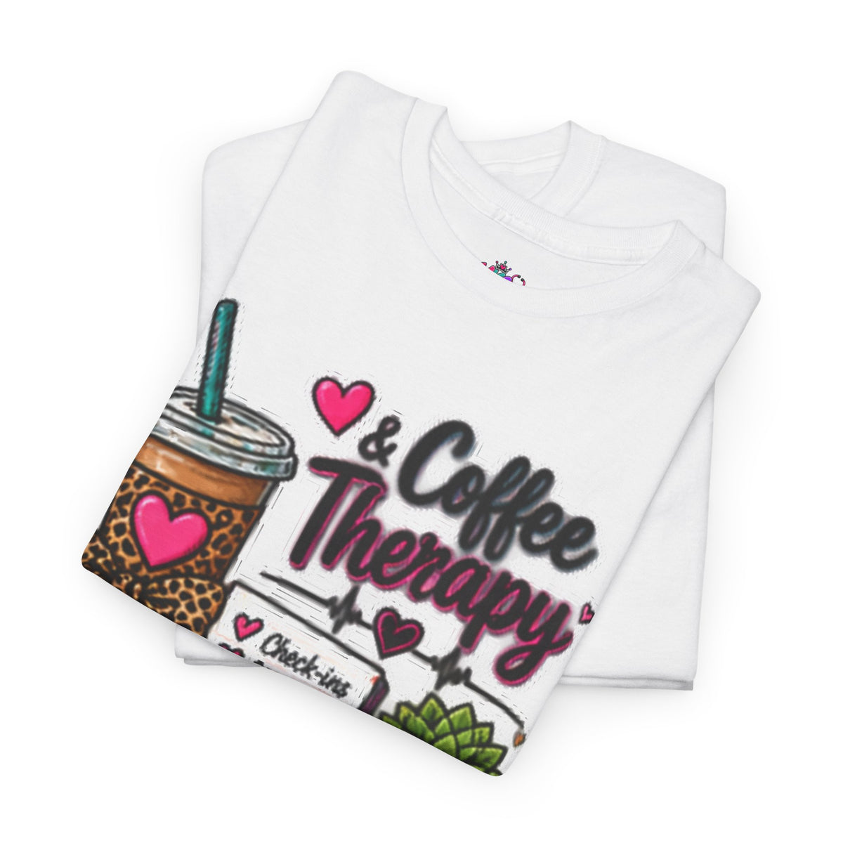 Coffee Therapy T-Shirt — Coffee, Plants & Self-Care Graphic Tee