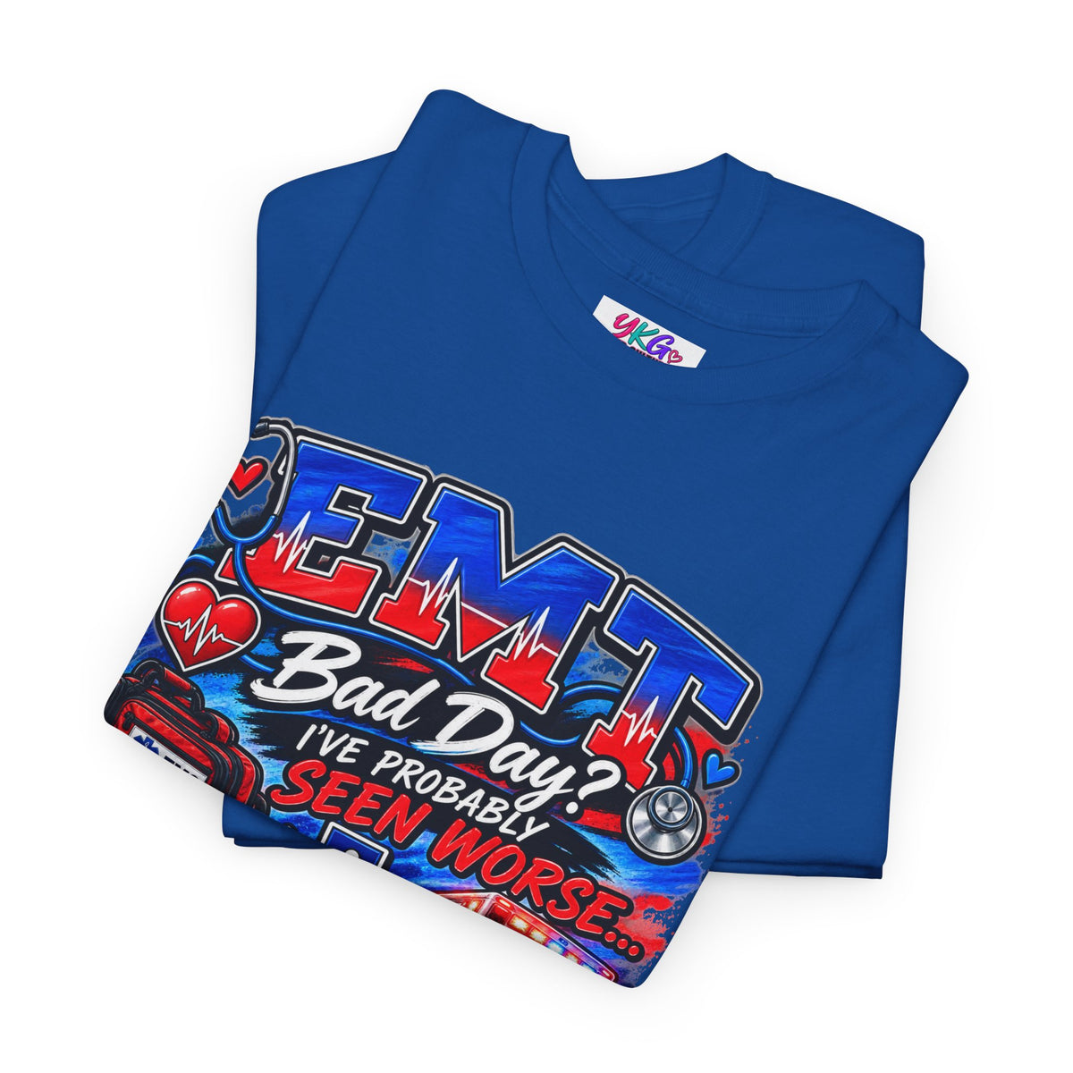 EMT Rescue Tee - "Bad Day? I've Probably Seen Worse" Paramedic Shirt