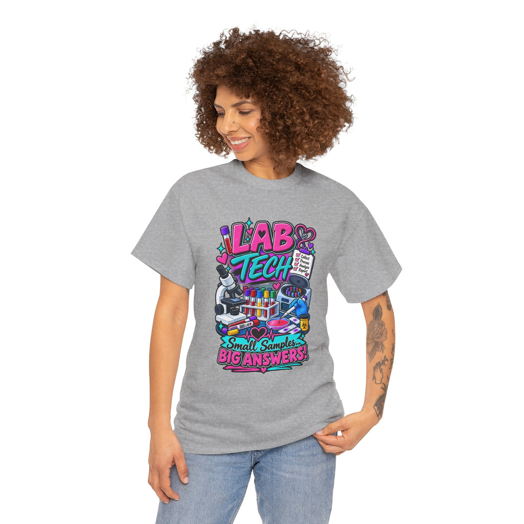 Lab Tech T-Shirt — “Lab Tech: Small Samples, Big Answers” Graphic Tee