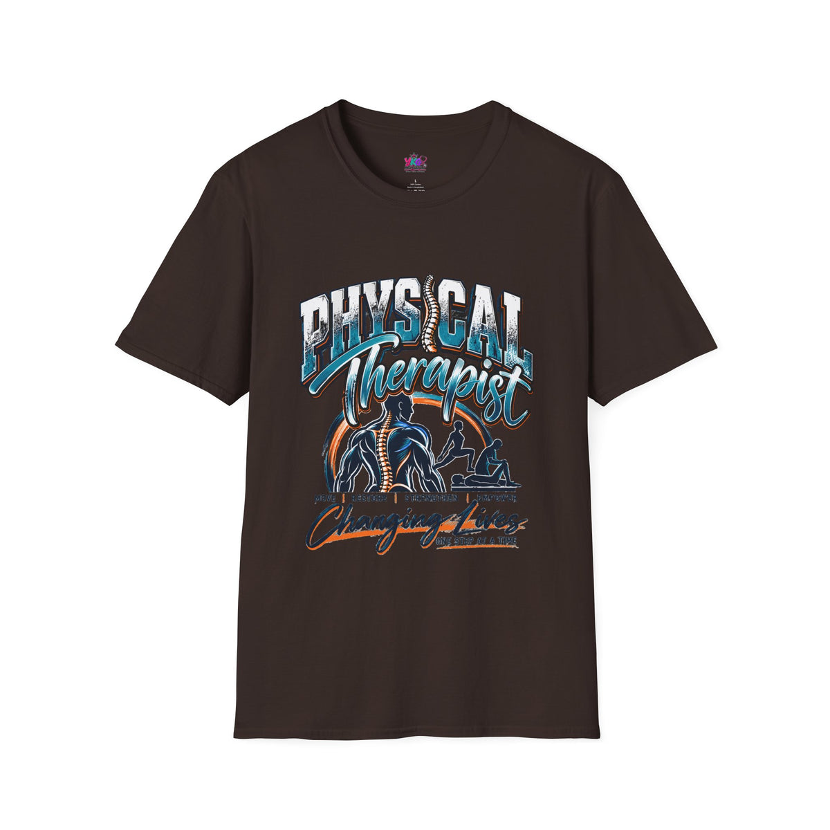 Physical Therapist T-Shirt – "Changing Lives One Step at a Time" Graphic Tee