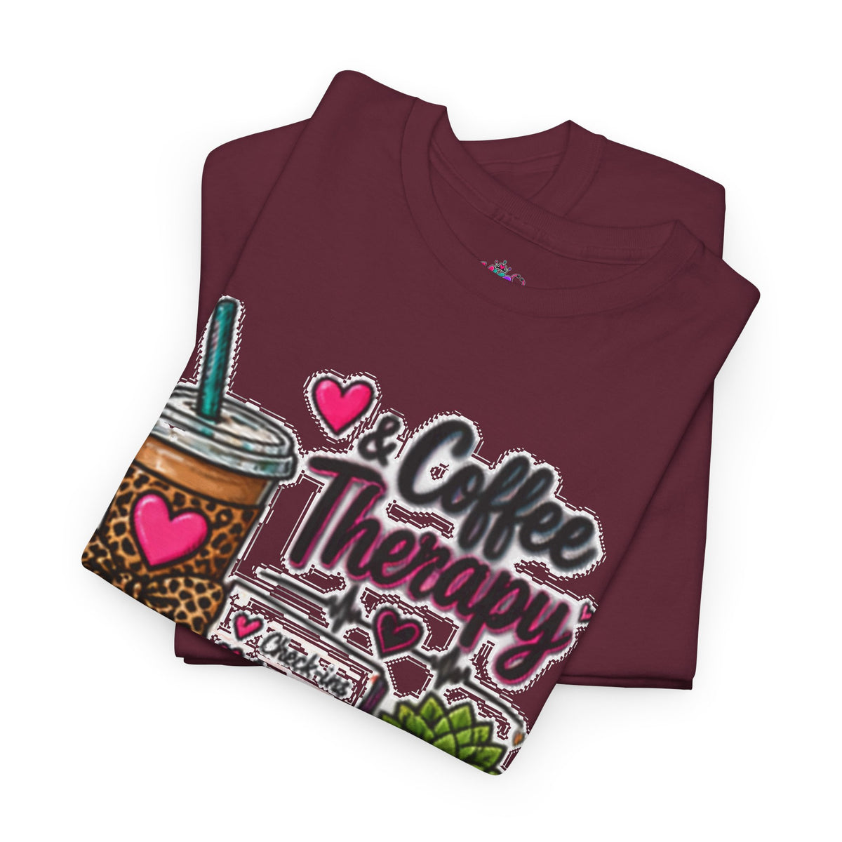 Coffee Therapy T-Shirt — Coffee, Plants & Self-Care Graphic Tee