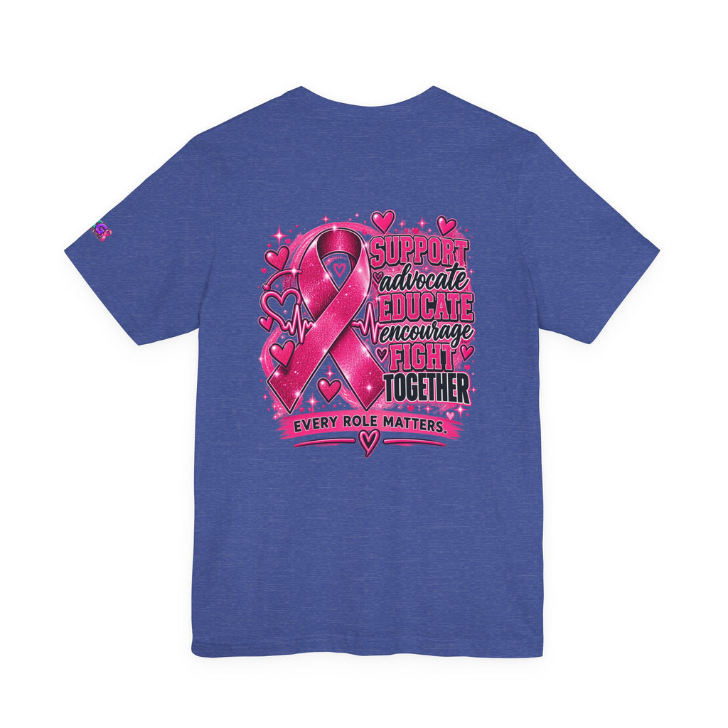 Breast Cancer Awareness Tee — "Healthcare Heroes Wear Pink" Support Ribbon Shirt