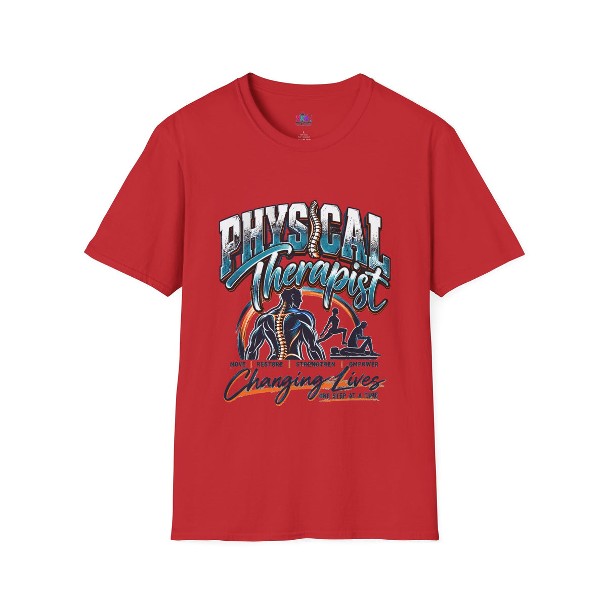 Physical Therapist T-Shirt – "Changing Lives One Step at a Time" Graphic Tee