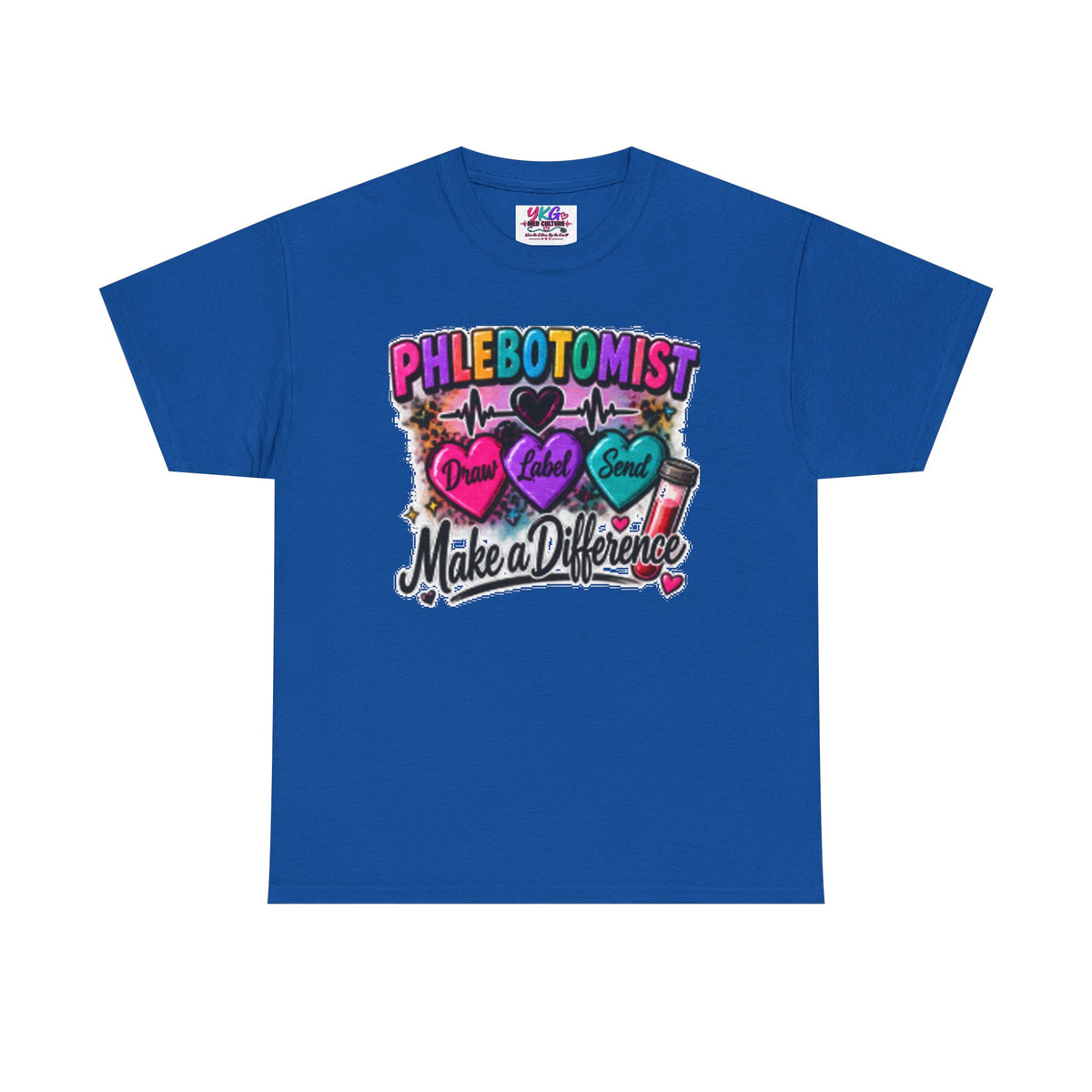 Phlebotomist Make a Difference Tee — Heartbeat & ‘Dream Love Send’ Graphic Shirt
