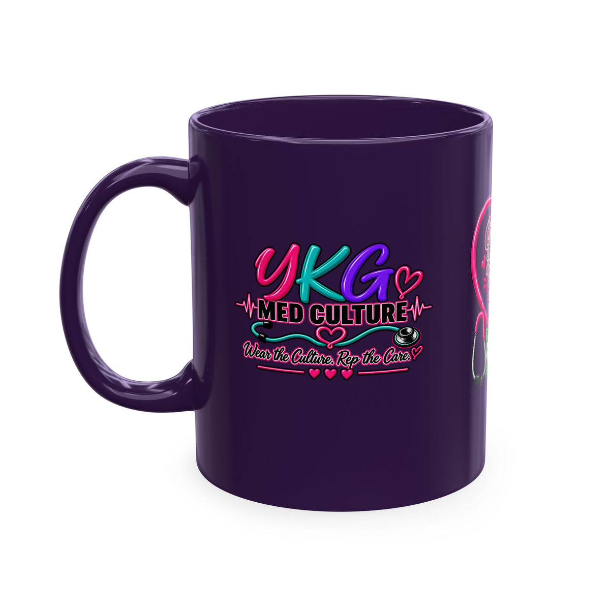 Grateful Thankful Blessed Nurse Mug — Floral Stethoscope Ceramic Coffee Cup