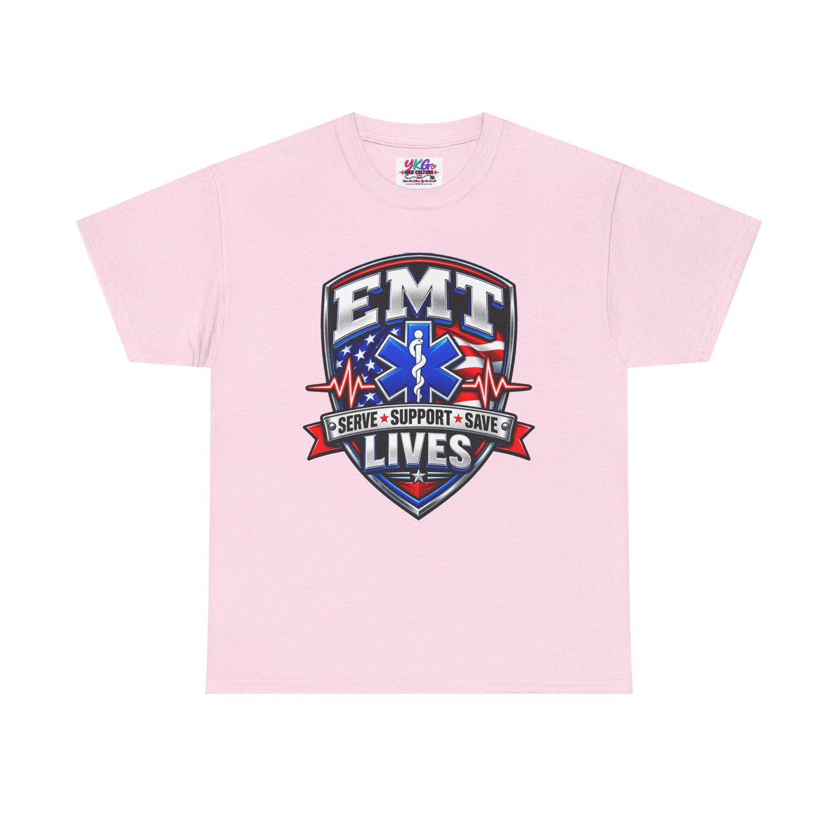 EMT Lives Tee — "Serve • Support • Save" EMS Shield Shirt