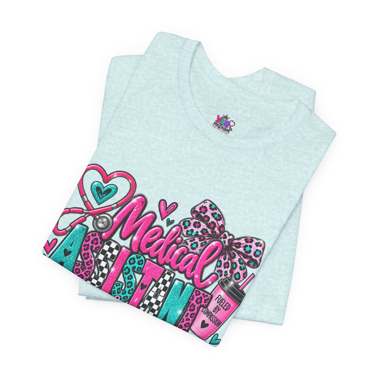 Medical Assistant Appreciation Week T‑Shirt – Cute Pink & Teal Appreciation Tee