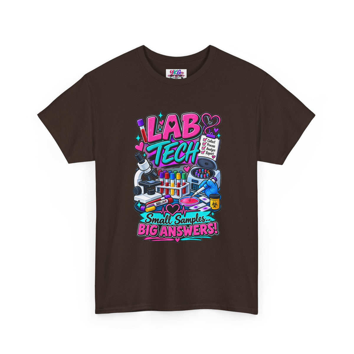 Lab Tech T-Shirt — “Lab Tech: Small Samples, Big Answers” Graphic Tee