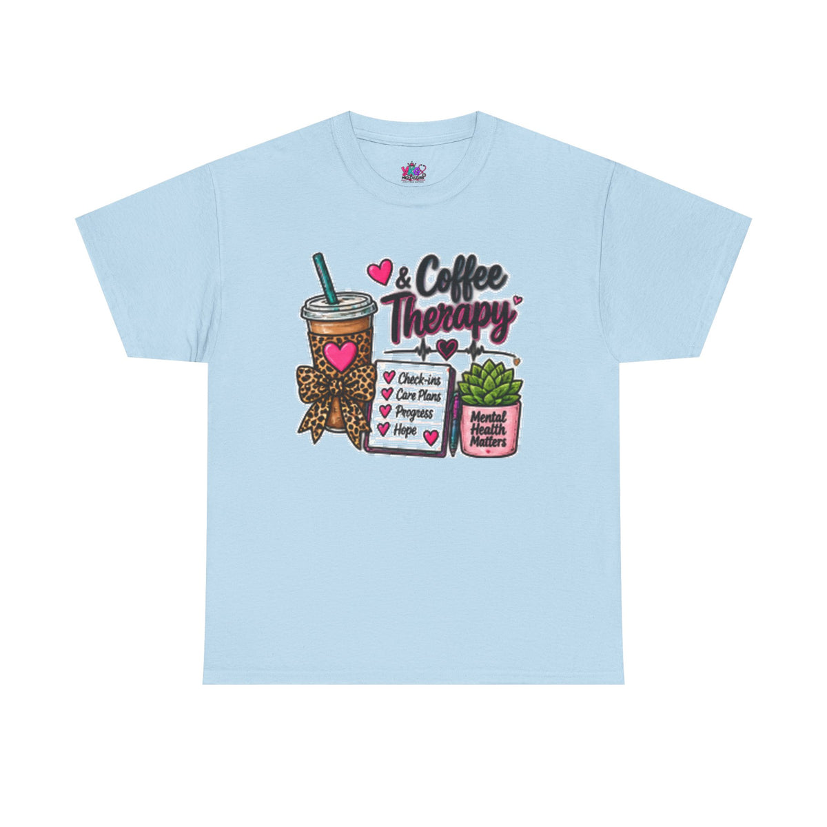 Coffee Therapy T-Shirt — Coffee, Plants & Self-Care Graphic Tee