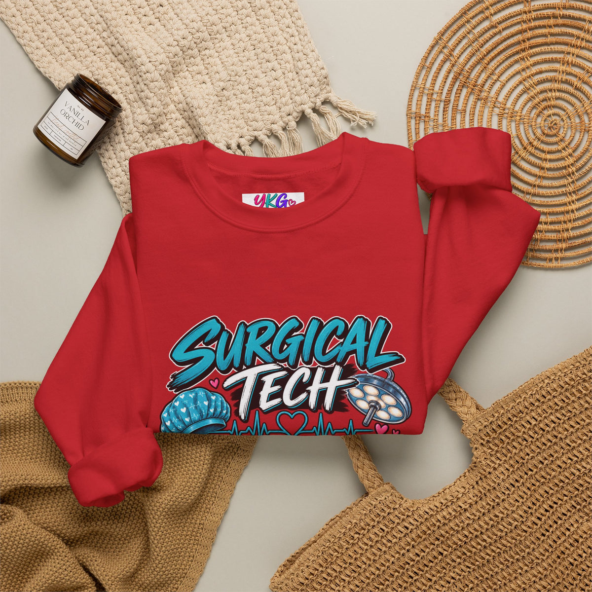 Surgical Tech Crewneck Sweatshirt – Proud Surgical Technician Graphic Sweater