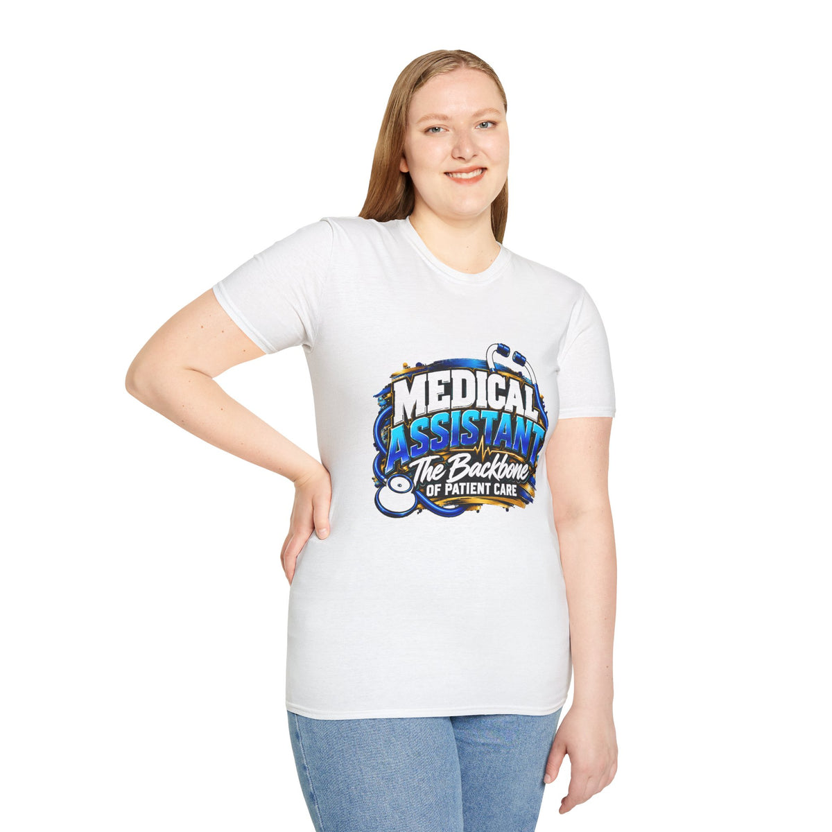 Medical Assistant T-Shirt — "The Backbone of Patient Care" Appreciation Tee