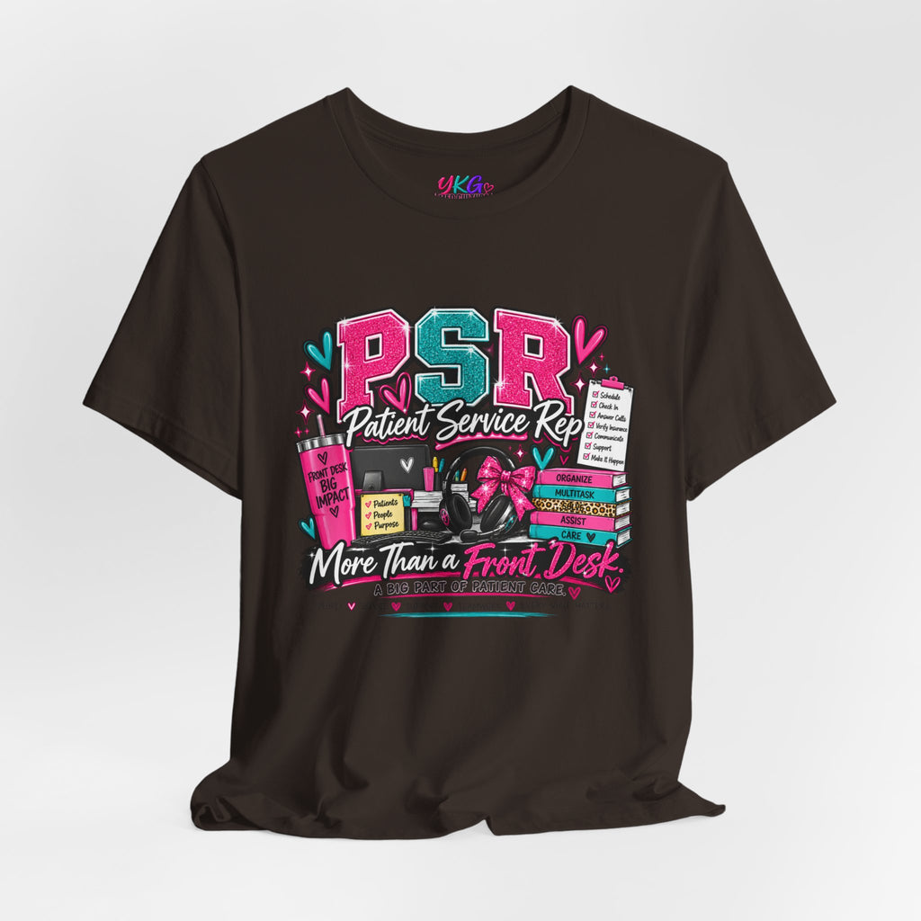Patient Service Rep T‑Shirt — "More Than a Front Desk" Medical Receptionist Tee
