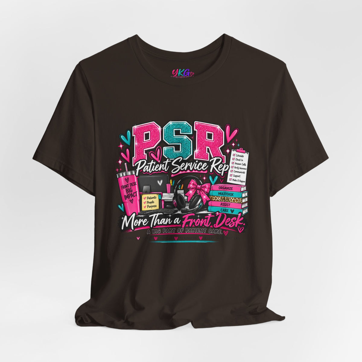 Patient Service Rep T‑Shirt — "More Than a Front Desk" Medical Receptionist Tee