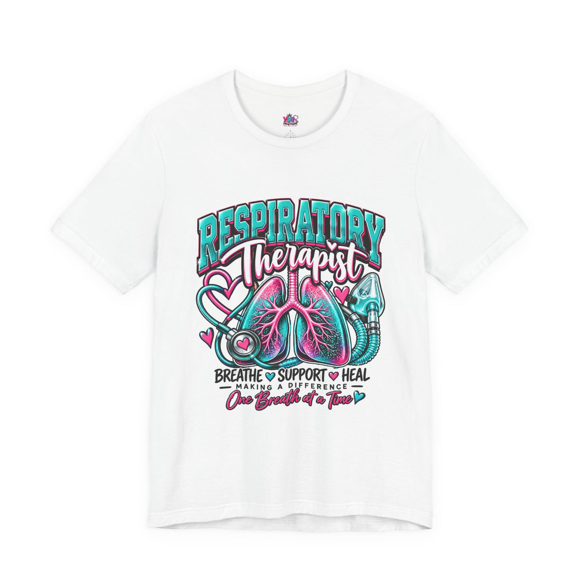 Respiratory Therapist T-Shirt – Breathe Support Heal Pulmonary Care Tee