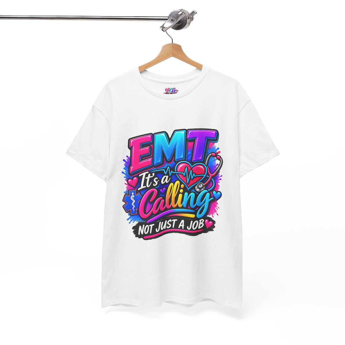 EMT T-Shirt — “It’s a Calling, Not Just a Job” Colorful EMS Tee
