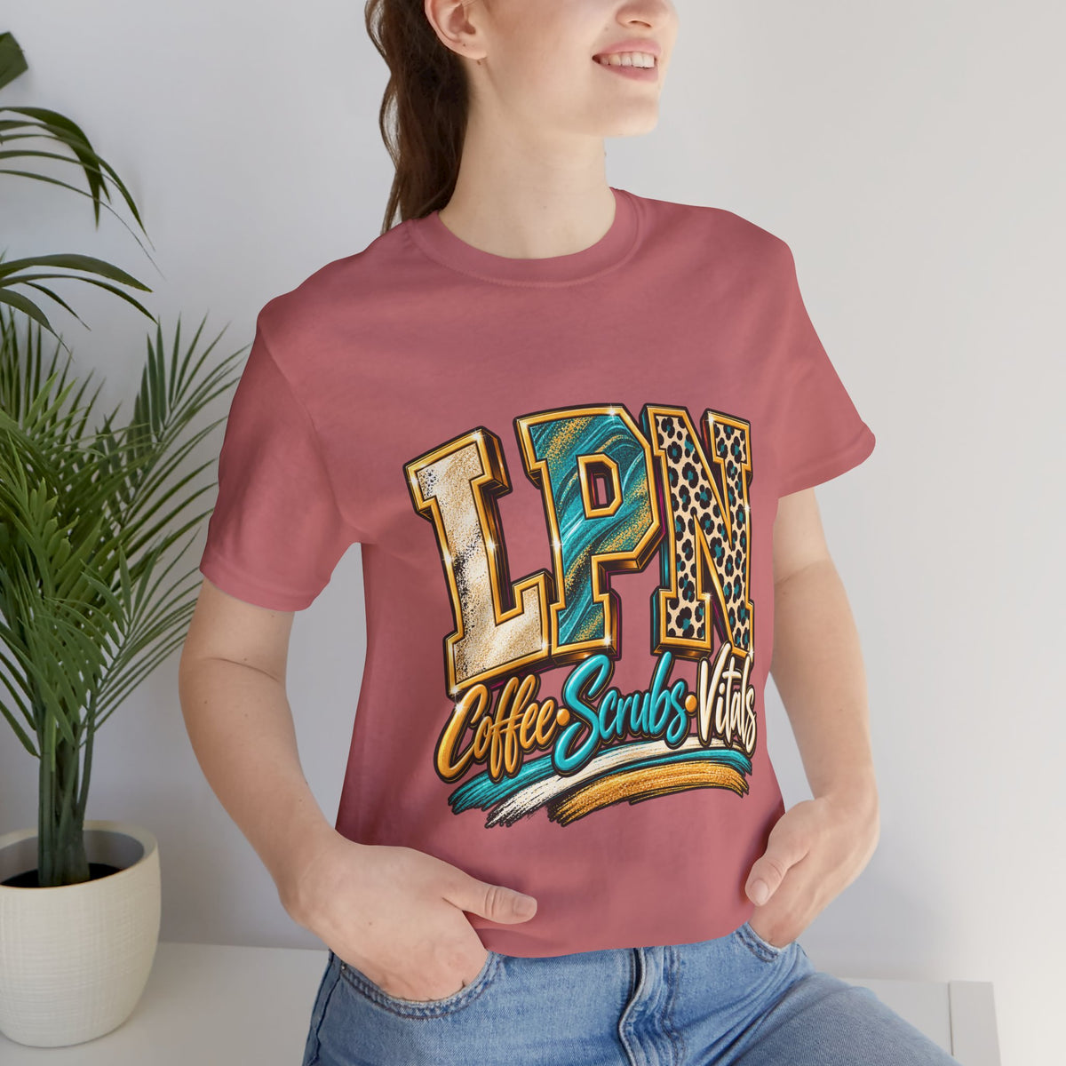 LPN Coffee Scrubs Vitals Tee — Nurse Graphic T-Shirt for Licensed Practical Nurses