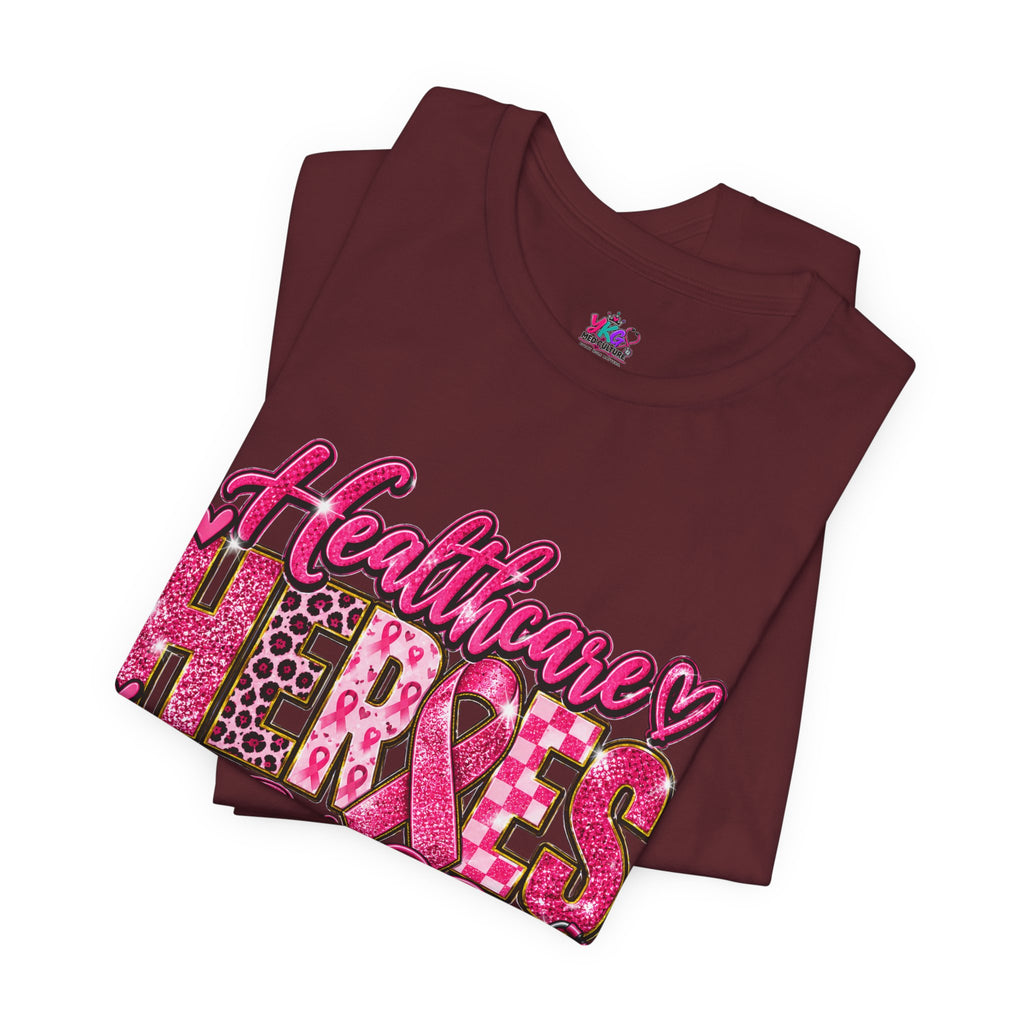 Breast Cancer Awareness Healthcare Heroes Tee — "Together We Fight" Pink Ribbon Shirt