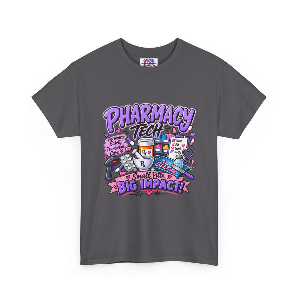 Pharmacy Tech Big Impact T-Shirt — Cute Pharmacy Technician Graphic Tee