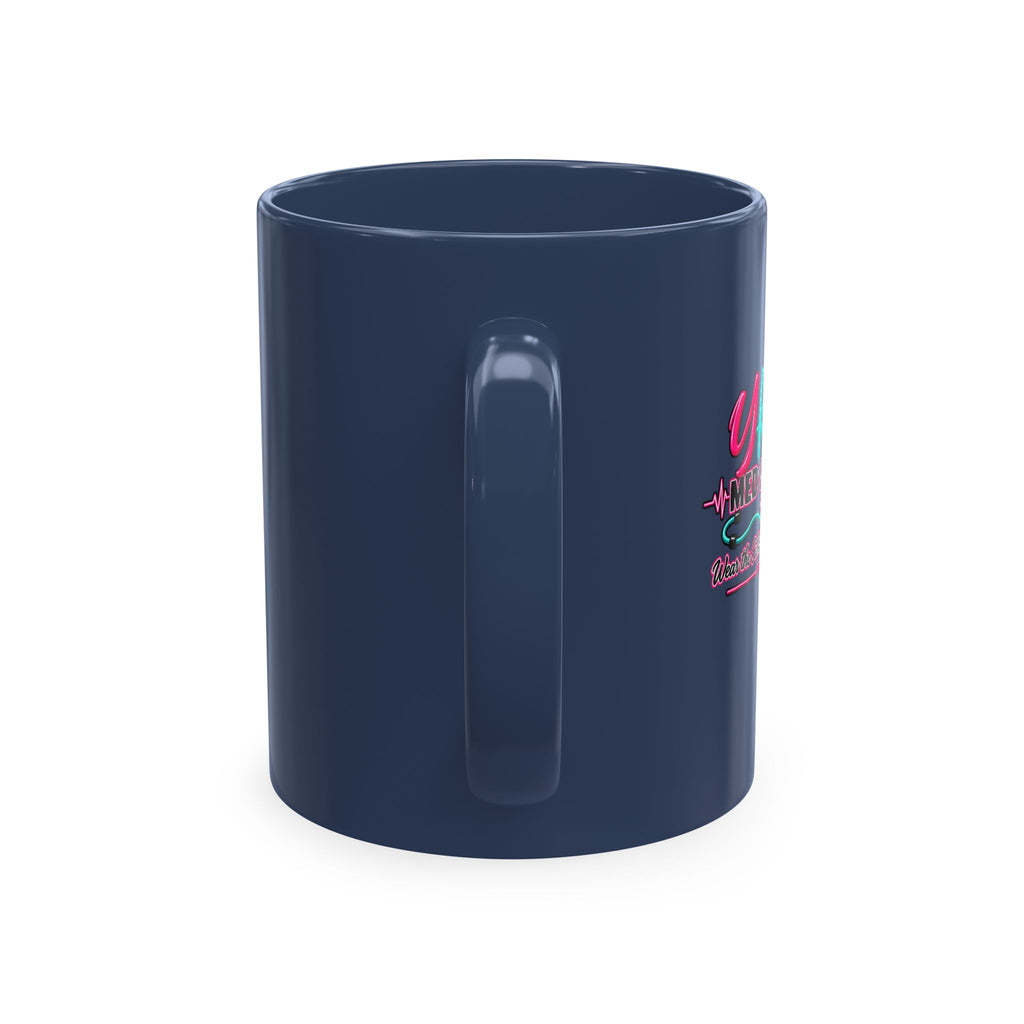 Grateful Thankful Blessed Nurse Mug — Floral Stethoscope Ceramic Coffee Cup