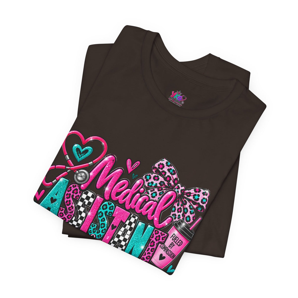 Medical Assistant Appreciation Week T‑Shirt – Cute Pink & Teal Appreciation Tee