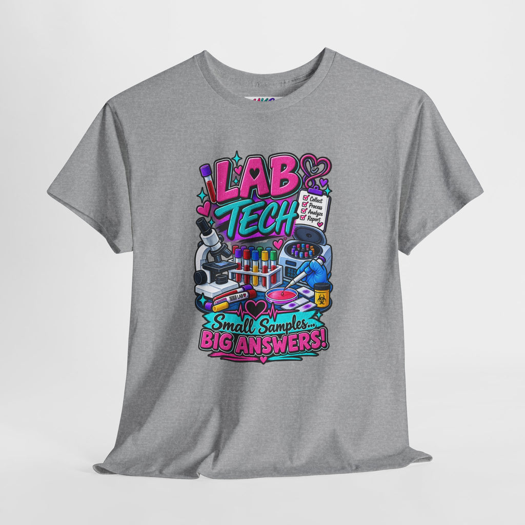 Lab Tech T-Shirt — “Lab Tech: Small Samples, Big Answers” Graphic Tee