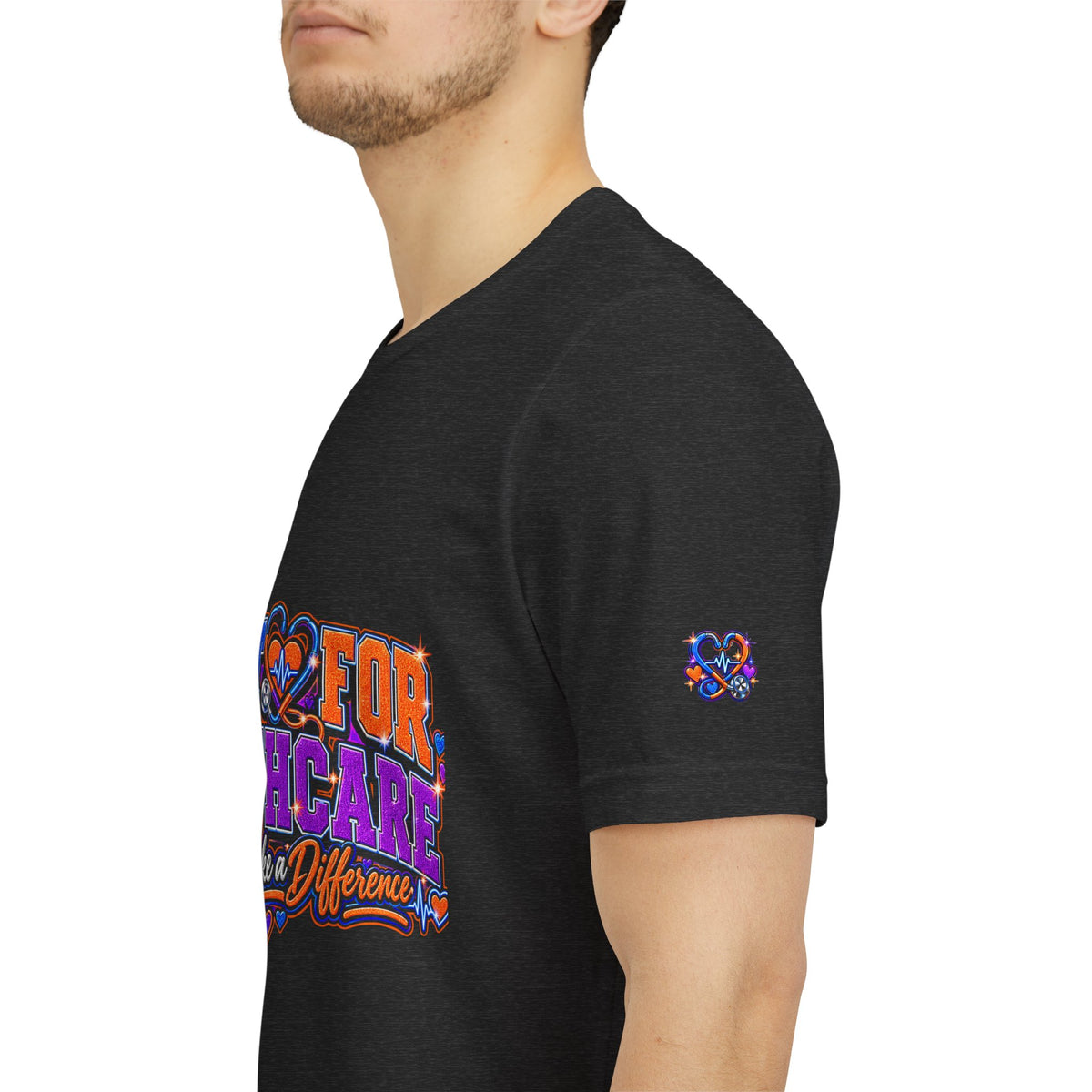 Built for Healthcare T-Shirt — “Skill, Heart, Hustle” Healthcare Worker Tee