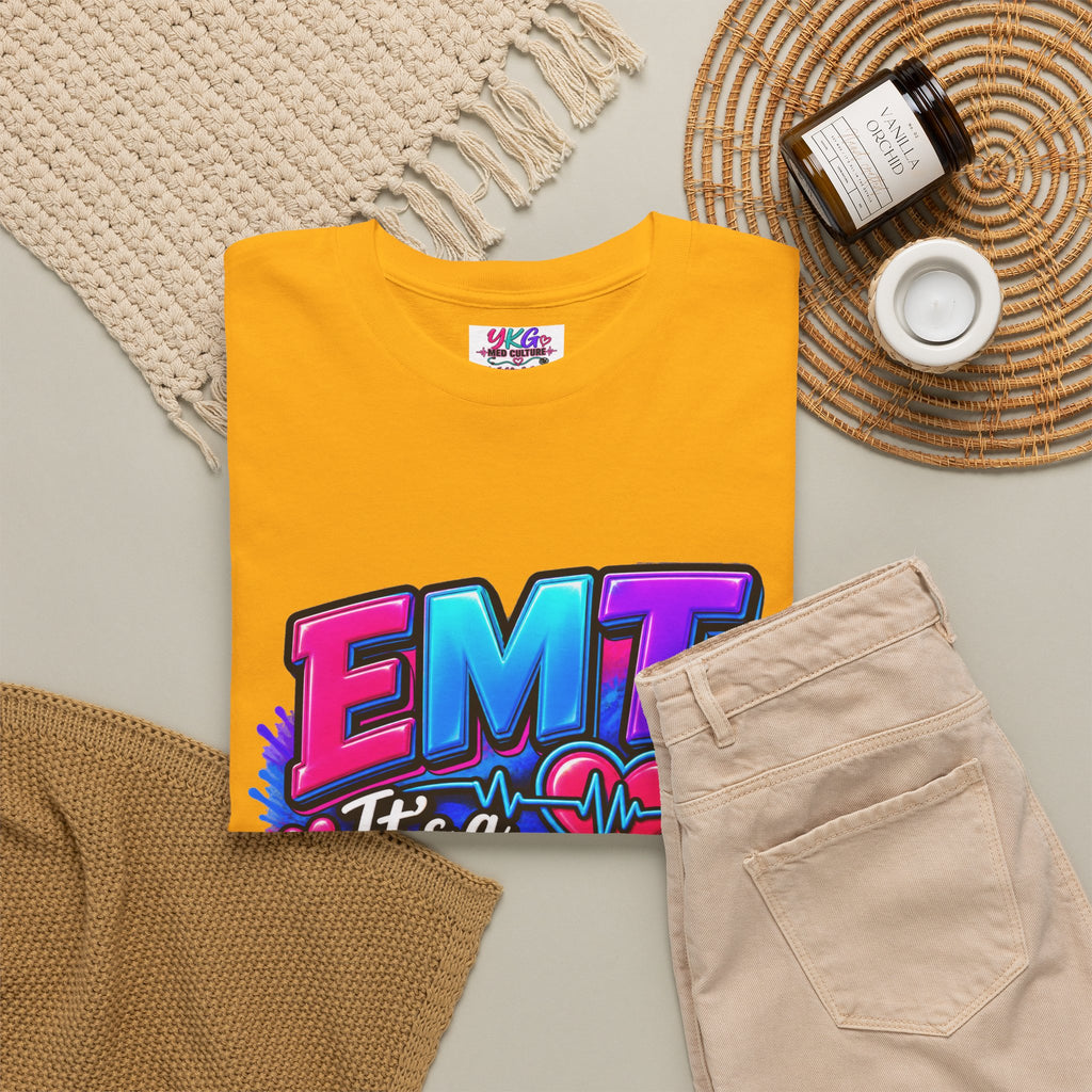 EMT T-Shirt — “It’s a Calling, Not Just a Job” Colorful EMS Tee