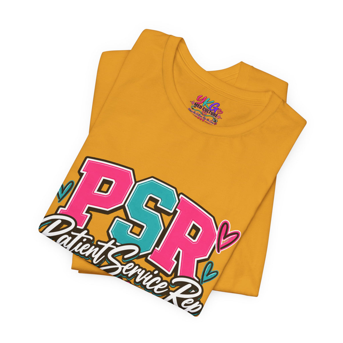 PSR Patient Service Rep T-Shirt – Cute Pink & Teal Medical Staff Tee