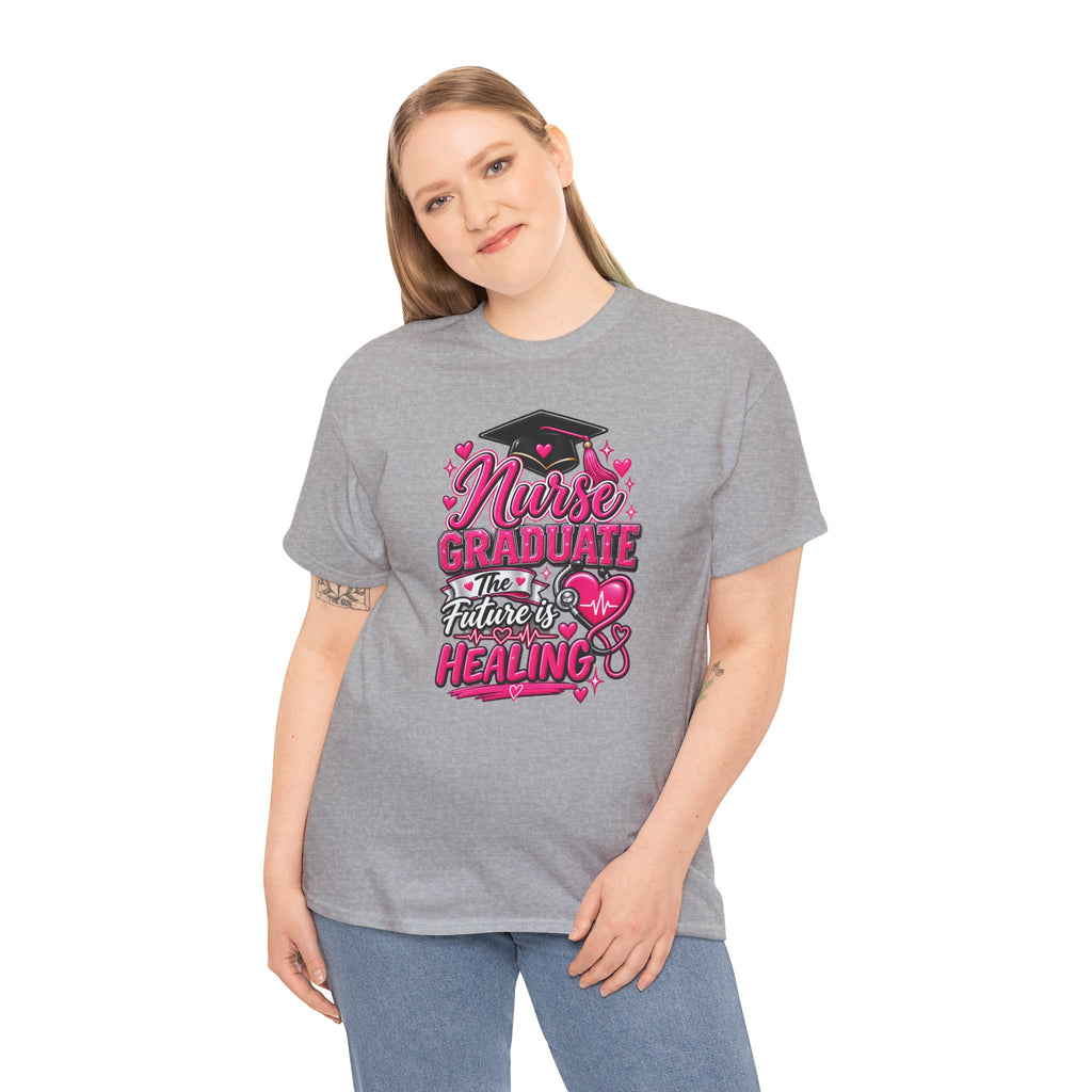 Nurse Graduate Tee – “The Future’s Healing” Graduation Nurse Shirt