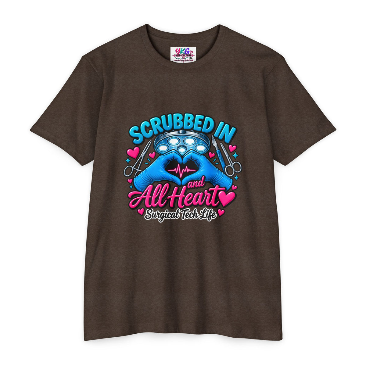 Scrubbed In and All Heart Surgical Tech T-Shirt