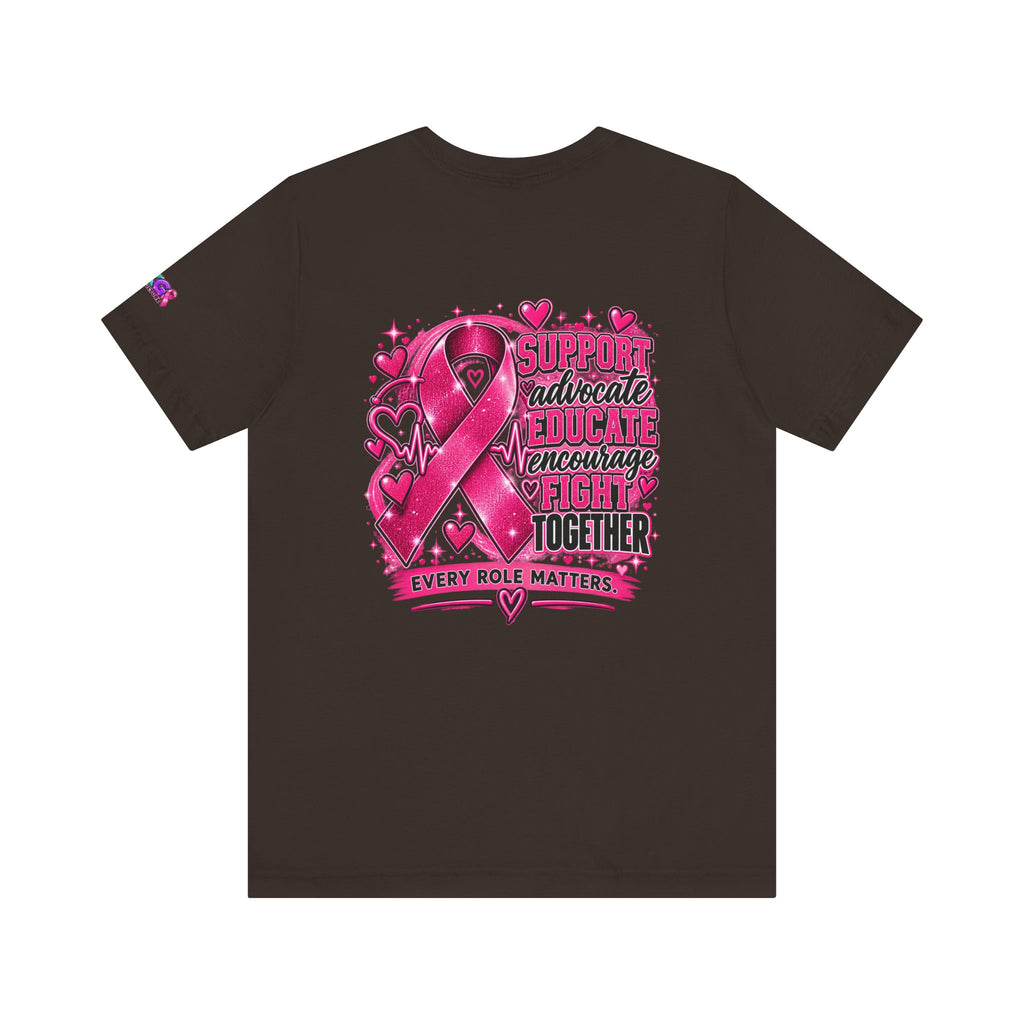 Breast Cancer Awareness Tee — "Healthcare Heroes Wear Pink" Support Ribbon Shirt