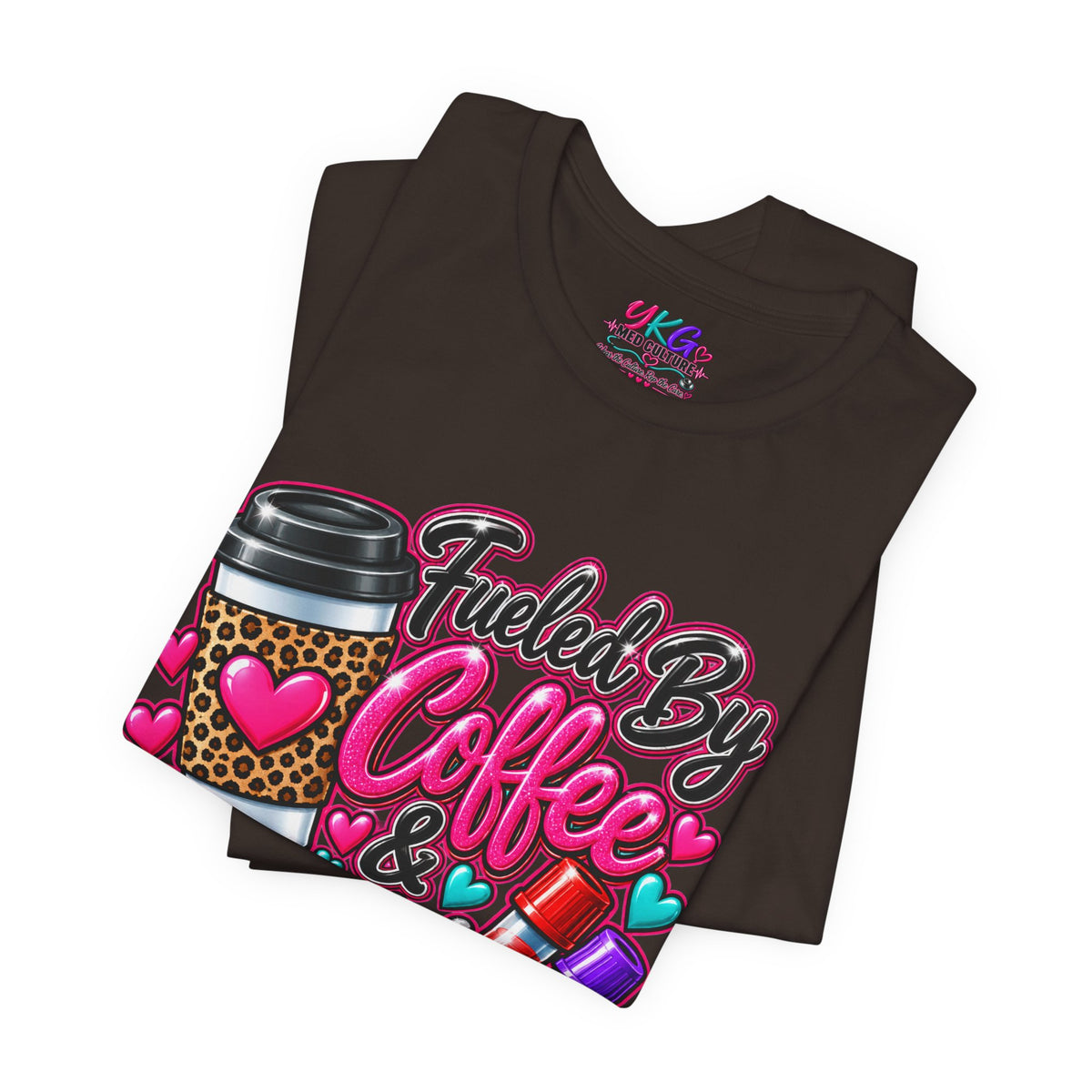 Coffee & Successful Sticks T-Shirt — Fueled by Coffee Lipstick Nurse Gift
