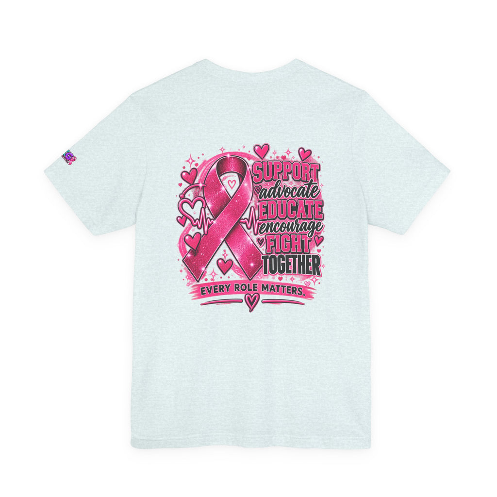 Breast Cancer Awareness Tee — "Healthcare Heroes Wear Pink" Support Ribbon Shirt