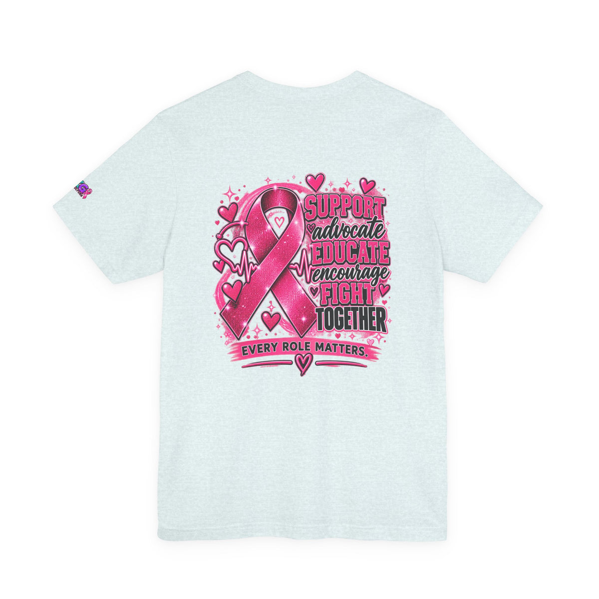 Breast Cancer Awareness Tee — "Healthcare Heroes Wear Pink" Support Ribbon Shirt