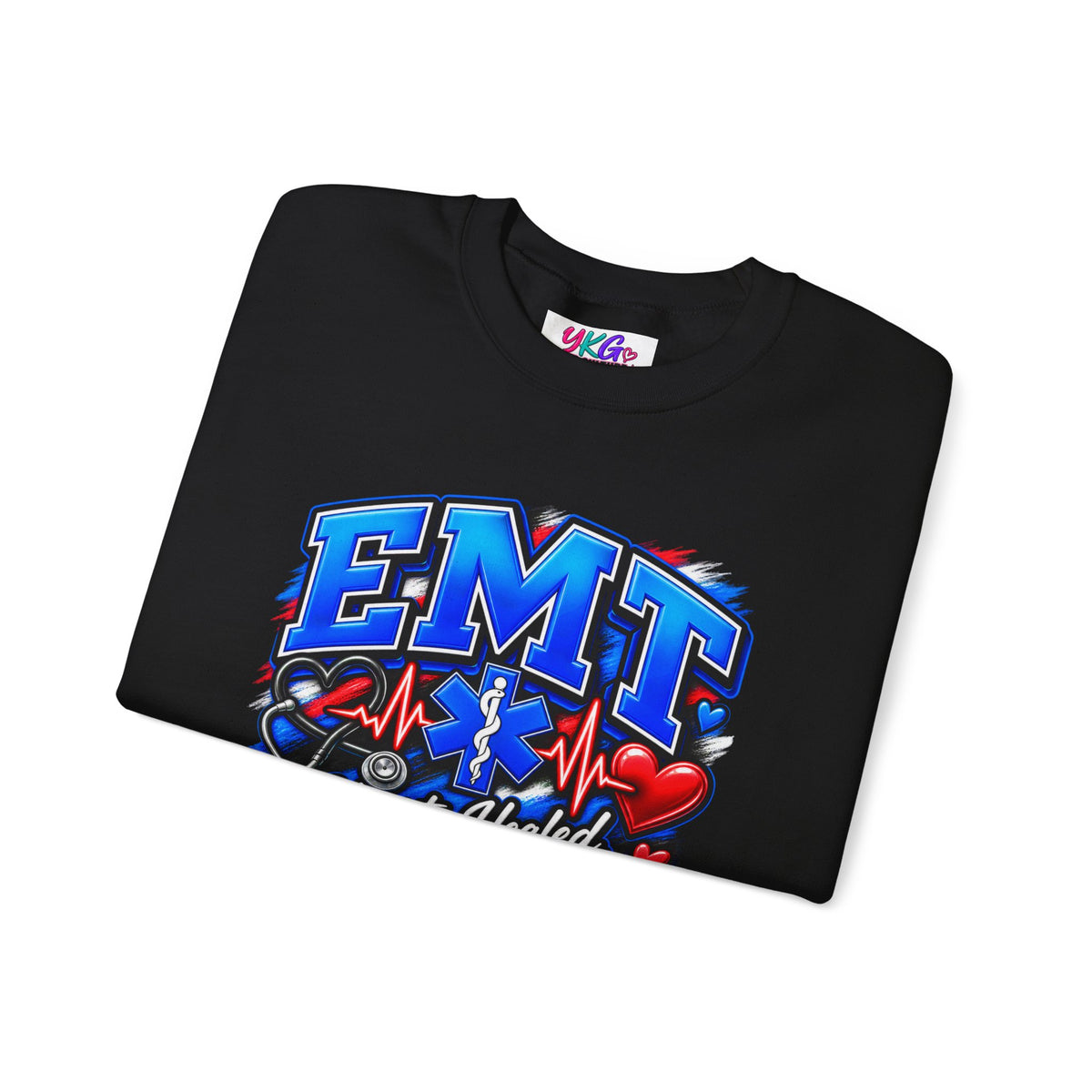 EMT Crewneck Sweatshirt — Hearts Healed, Lives Changed, Stories That Matter