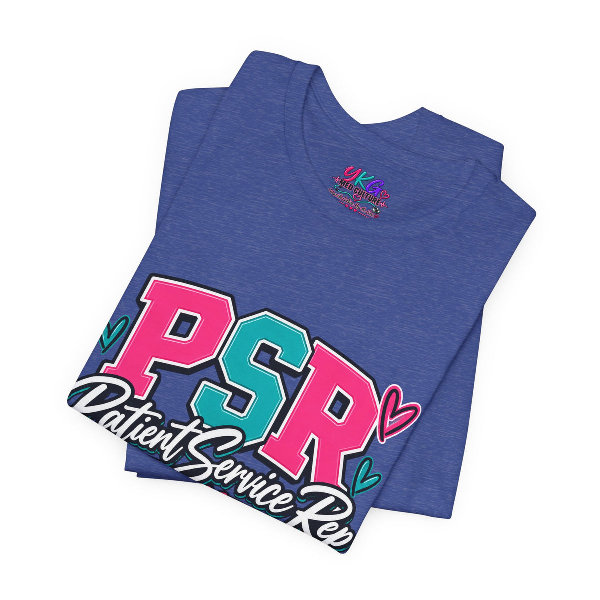 PSR Patient Service Rep T-Shirt – Cute Pink & Teal Medical Staff Tee